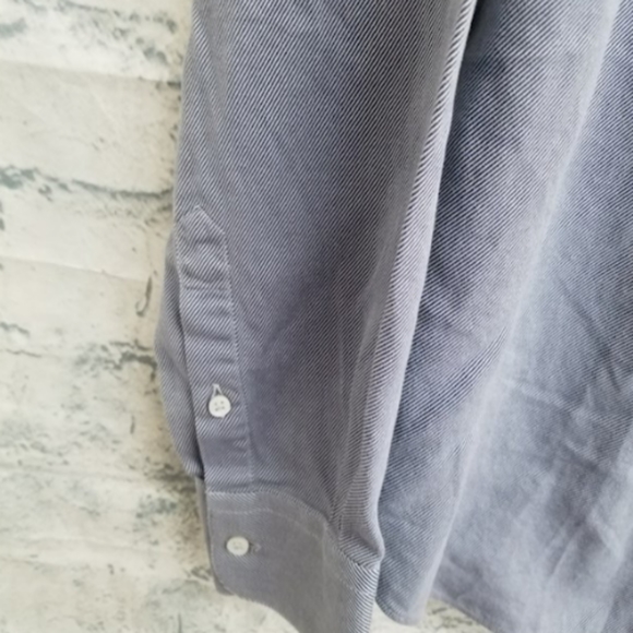 Men's designer Armani collezioni Button Up down Shirt sz Large long sleeve - Picture 5 of 6